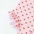 thumbnail image 7 of NAISIBABY Girls Swimsuits One-Piece (4-11T), Cute Hearts Print Quick Dry Ruffles Summer Beach Bathing Suits Pink 6T, 7 of 7