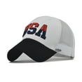 thumbnail image 2 of FADAACAI Men's Hats & Caps,Male Female Neutral Summer America Flag Embroidery Grid Baseball Caps Hat Visors,Baseball Cap,Womens Baseball Caps Clearance！, 2 of 3
