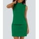 thumbnail image 3 of Conjunto de falda Casly Lamiit para mujer, color verde veraniego con cuello alto, talla XL, 3 of 7