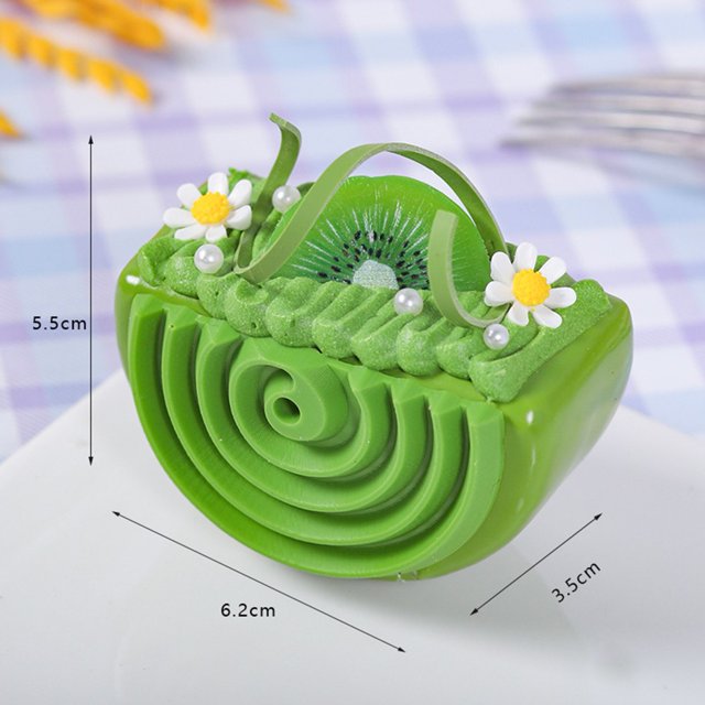 Bgsha 1PC Artificial Fruit Cake Biscuit Fake Food Decoration Photography Pro Food Simulation Cake Model Tea Table Ornaments Decoration