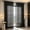 Black-BK, variant on MMJ Blackout Curtains Openwork Embroidered Semi Shade Polyester Curtains 102x55in for Living Room