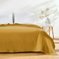 thumbnail image 2 of Chezmoi Collection 100% Cotton 4 Layer Muslin Blanket, Twin Size, Lightweight Breathable Pre-Washed Throw, Soft All Season Blanket for Bed Sofa Couch, Mustard Yellow, 2 of 9