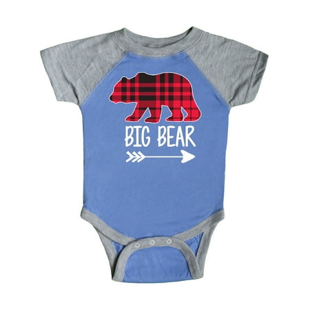 

Inktastic Plaid Big Bear with Arrow Gift Baby Boy or Baby Girl Bodysuit