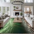 thumbnail image 3 of Large Area Rugs for Living Room Bedroom, Dark Green Ocean Waves 6'x9' Rug Washable Carpet Runner Indoor Outdoor, Summer Beach Coastal Abstract Non Slip Floor Mats Rug for Kitchen, Playroom, 3 of 8