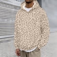 thumbnail image 2 of QHFBli Men's Leopard Print Hoodies Oversized Cheetah Sweatshirts Vintage Casual Long Sleeve Pullover With Pockets, 2 of 4