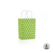 LIVINGbasics Gift Kraft Paper Bag Polka Dot Bag - Small, 6Pcs