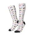 thumbnail image 2 of Daiia Sports Socks Cute Dog Printed Novelty Crew Socks for Men Women Knee High Socks Cotton Socks Soft & Breathable Support Unisex Socks, 2 of 9