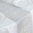 thumbnail image 3 of BalsaCircle 10x108 in Silver Faux Diamond Rhinestones Plastic Table Runner Party Events Home Decorations Supplies, 3 of 8