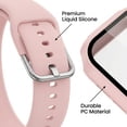 thumbnail image 2 of 3-in-1 Compatible for Apple Watch Band 40mm 41mm 42mm 44mm 45mm 46mm, Soft Silicone Sport Strap for iWatch Series SE 11 10 9 8 7 6 5 4 3, 2 of 6