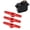 Red, variant on Long Type 25T Aluminum Servo Horn, 47mm, Ideal Replacement For 1/10 RC Vehicles, 3 Pack