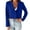 Blue, variant on Vedolay Fall Tops for Women Women's Casual Open Front Long Sleeve Work Business Lapel Jacket Blazers with Pockets, M