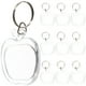 thumbnail image 1 of 10 llaveros transparentes con forma de llaveros acrílicos en blanco con marco de fotos para mujeres y hombres, 1 of 4