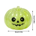 thumbnail image 2 of Kumdkdwn Mini Halloween Pumpkin Decoration, Cute Plastic Tabletop Ornament with Playful Face, 3.94x3.15x2.36in Small Fall Harvest Accent for Home Party Decor, Shelf, Desk Display, 2 of 6