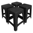 thumbnail image 1 of Banco tipo Rattan BERGMANN Bali 4 Bancos de plástico apilables Negro, 1 of 3