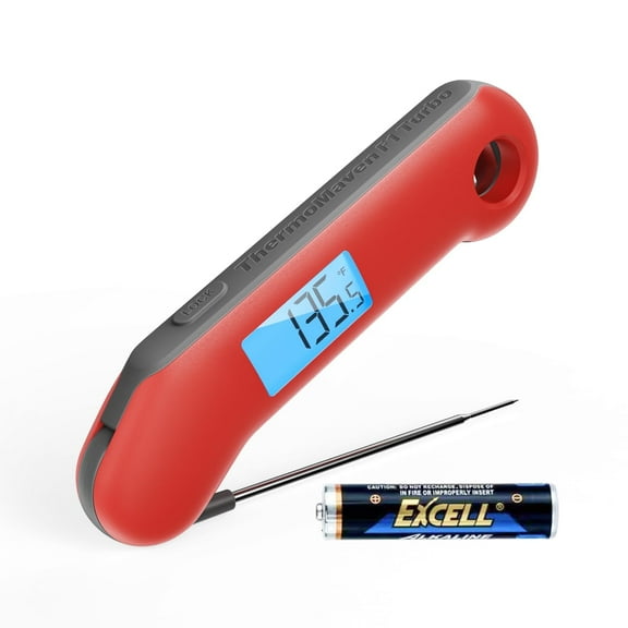 ThermoMaven 0.5S Instant Read Meat Thermometer, Professional Digital Food Cooking Thermometer with High Accuracy(±0.5°F), Backlit, Waterproof, Bottle Opener for Candy, Grill, Oven, Kitchen