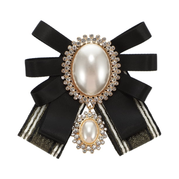 Pearl Bowknot Broche Bow Pie Bowknot delicado Bowknot Pechuga Lady Accesorios de ropa