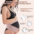 thumbnail image 3 of Cinturón de maternidad ajustable Unique Bargains para mujeres embarazadas, banda de soporte para el vientre, grande, color rosa, transpirable, 3 of 7