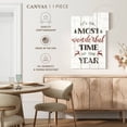 thumbnail image 5 of Elephant Stock Christmas Wonderful Time Wall Art - Vertical Canvas Wall Art - Living Room Wall Decor - Holiday Canvas - White And Brown Decor By Wild Apple Portfolio - 8" x 12", 5 of 8