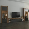 thumbnail image 2 of Milano Set 200-BK-BK Modern Wall Unit Entertainment Center, 2 of 3