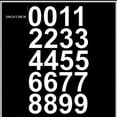 thumbnail image 2 of pdqouc Feuille de 2 Pouces (Blanc) Numéros Vinyle Autocollants Personnalisés pour Adresse de Rue Boîte aux Lettres Facile à Installer Vinyle Adhésif / Maison, Appartement, Condo Ou Entreprise par CustomDecal US, 2 of 2