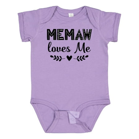 

Inktastic My Memaw Loves Me Outfit Gift Baby Boy or Baby Girl Bodysuit
