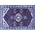thumbnail image 1 of Ahgly Company Indoor Rectangle Persian Blue Traditional Area Rugs, 3' x 5', 1 of 4