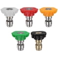 thumbnail image 1 of Uxcell 5-Pack Consejos de Boquilla de Lavadora a Presión, Múltiples Grados 1/4 para Lavadora a Presión [Orificio de 1.6mm], 1 of 1