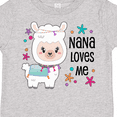thumbnail image 4 of Inktastic Nana Loves Me Cute and Happy Llama Boys or Girls Toddler T-Shirt, 4 of 5
