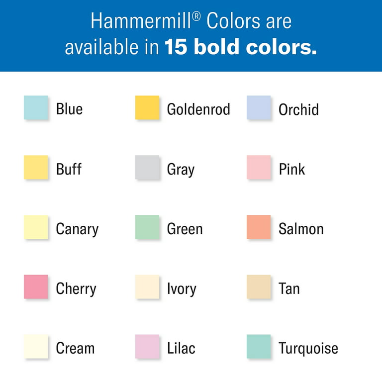 Hammermill White Cardstock 110 Lb 8.5 x 11 Colored Cardstock 1