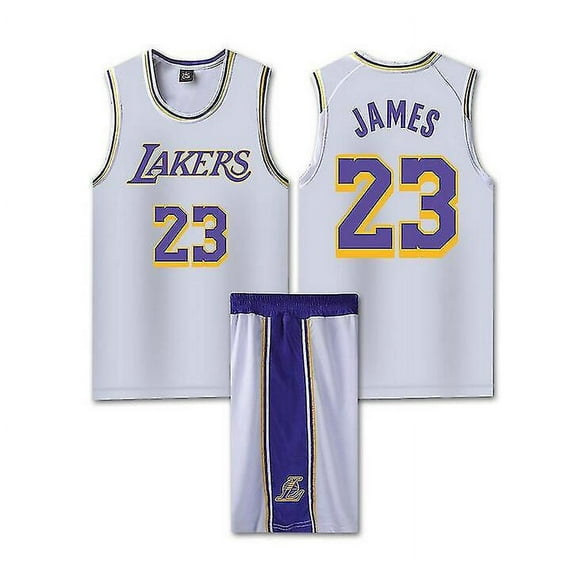 #23 Lebron James Basketball Jersey Set Lakers Uniform