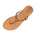 thumbnail image 2 of Caywon Women Flat Sandals, Beaded Toe Ring Walking, Braided Summer Slip On Dressy, Comfortable Ladies Shoes Sandalias Planas Mujer, 2 of 9