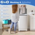thumbnail image 7 of BackID Portable Full Automatic Washing Machine,1.3 Cu. Ft Washer and Spinner Combo with 8 Cycles, Large Capacity Compact Laundry Washer Spin Dryer for Apartment RV Dorm, 7 of 7