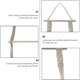 thumbnail image 3 of Estante colgante de pared con cuerda tejida hecha a mano: para cocina, baño, almacenamiento en el hogar, estante flotante de pared para plantas de interior, 3 of 7