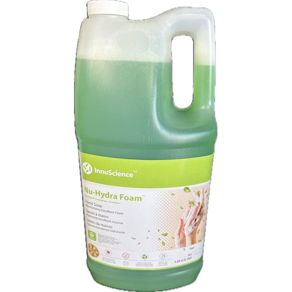 Nu-Hydra Foam, Gentle Cleansers, Natural Moisturizers, Emollients and Fermentation Extracts, 4L