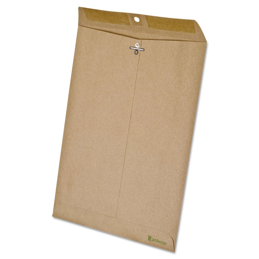 Tops 19705 100 Recycled Paper Clasp Envelope, Side Seam, 9 x 12