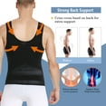 thumbnail image 5 of Mens Firm Tummy Compression Shirt with Waist Girdle Belt Gynecomastia Shapewear, 5 of 5
