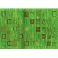 thumbnail image 1 of Ahgly Company Indoor Rectangle Abstract Green Contemporary Area Rugs, 2' x 3', 1 of 1