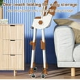 thumbnail image 4 of LHUAI, Foldable Baby High Chair, 4 in 1 Convertible High Chairs, With 5-Point Safety Harness, Adjustable Dining Tray & Backrest & Height, Easy To Clean Surface, For Babies And Toddlers, Brown, 4 of 8