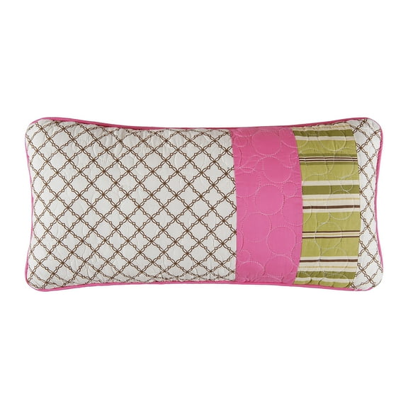 Kendall Pieced Throw Pillow, 12" x 24"