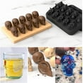 thumbnail image 4 of 2pcs Ice Cube Skull Trays,Silicone Ice Cube Mold Maker with Lid,Skull Head Style Mold,for Chilling Whiskey, Cocktail, Beverages,Pudding Chocolate, 4 of 7