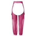 thumbnail image 4 of Riforla Pants High Elastic Buckles Jogger Crotch Long Wasit Transparent Sexy Mesh Pants Women Pants Pants for Women Hot Pink L, 4 of 7