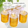 thumbnail image 6 of Wild Strawberry Parsley, Eucalyptus Bergamot, Japanese Persimmon Soy Wax Candle Gift Set | Aromatherapy Candle Set of 3 x 4.25 Oz Small Glass Candles, Relaxing Gift for Women, Gold Candle Party Favors, 6 of 6