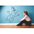 thumbnail image 2 of Olaf Frozen Snow Snowman Let It Go Cartoon Cartoon Wall Sticker Art Decal for Girls Boys Kids Room Bedroom Nursery Kindergarten House Fun Home Decor Stickers Wall Art Vinyl Decoration Size (, 2 of 3