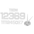 thumbnail image 1 of Art Wall Clock, Exquisite Appearance Wall Sticker Clock Unique Design Large-size Wall Decoration with Accessory Package for Office for Home Silver, 1 of 8