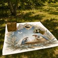 thumbnail image 7 of Christmas decorative motif Starry Night Illustration Peaceful Holy Family, Warm Flannel Blanket for Living Room and Family Room, Festive decorative motif Scene, Art Lovers Christmas Gift, 7 of 7