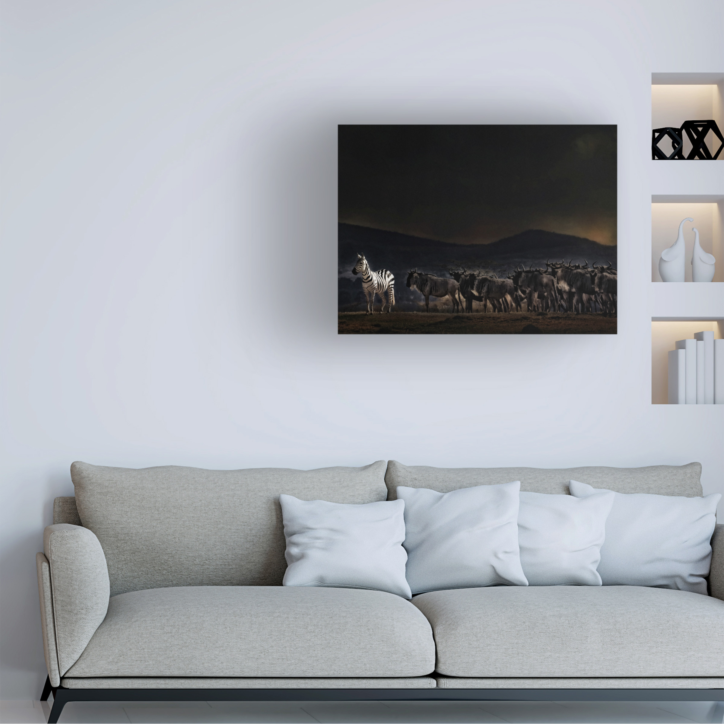 Piet Flour 'An Evening In Kenya' Canvas Art