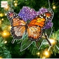 thumbnail image 4 of Monarch Butterfly Hydrangeas Acrylic Suncatcher, Flowers Window Hanging Art Decor, Plant Butterflies Acrylic Gift For Her Mother's Day Gift, 4 of 4