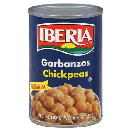 (Pack of 24) Iberia Peas Chickpeas with Salt 15 Oz