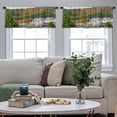 thumbnail image 4 of LALILO Kitchen Curtain Valance Colorful Leaves Maple Trees And Rod Pocket Window Curtain 52"x 18" Set of 2, 4 of 5