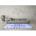 thumbnail image 3 of Ahgly Company Indoor Rectangle Abstract Blue Modern Area Rugs, 7' x 10', 3 of 4
